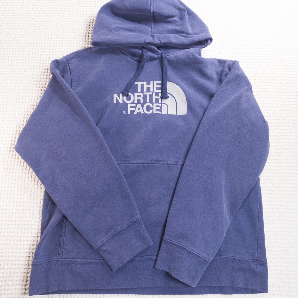 The North Face Mens Blue Logo Pullover Hoodie Sweatshirt Large NF0A3X9I